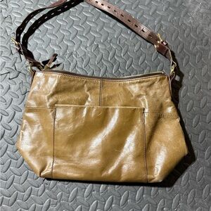 Hobo Brown Leather Shoulder Bag